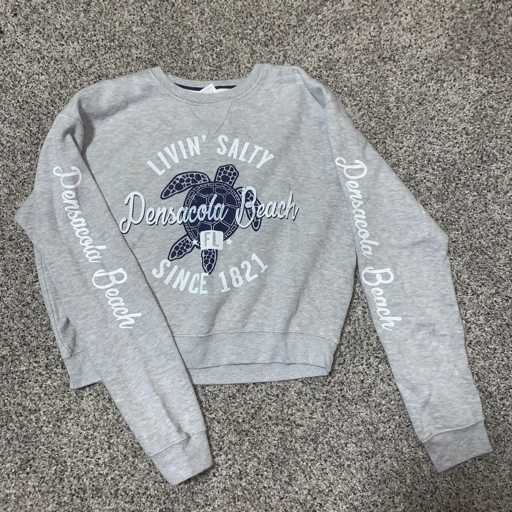 Cropped Pensacola Beach long sleeve shirt